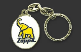 Key ring with split ring and chain