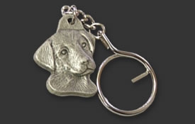 3D sculptured pewter key ring