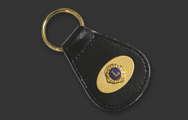 Leather key fob