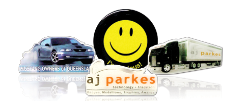 Custom Shaped Badges