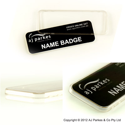standard name badge