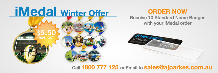 AJ Parkes iMedal Winter Offer Banner
