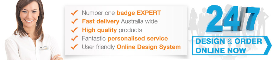 Order and Design you name badge online