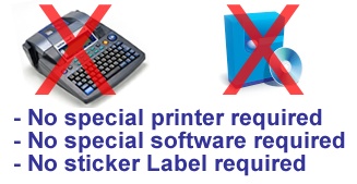 reusable name badge printer