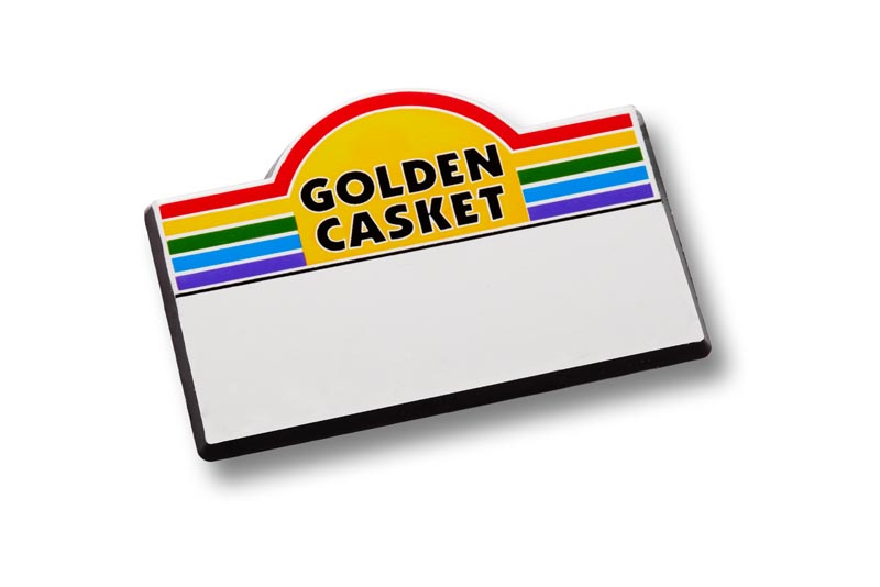 Oval Top Name Badge