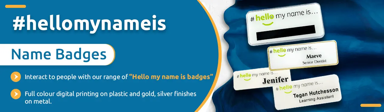 Hello My Name Is Badges