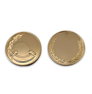 Half Wreath Coined Medallions